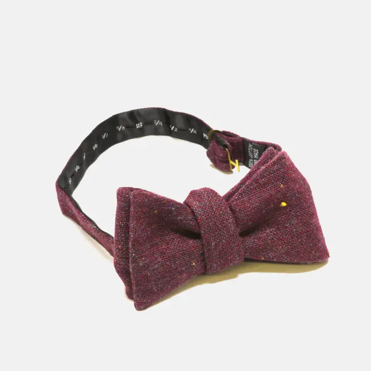 Maroon Wool Bow Tie - Curated Basics