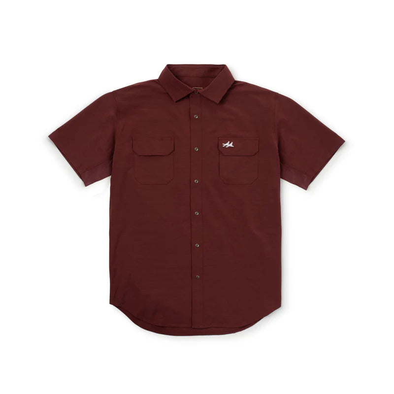 The Rio Ultimate Outdoor Blend Short Sleeve - Maroon- Two Dove