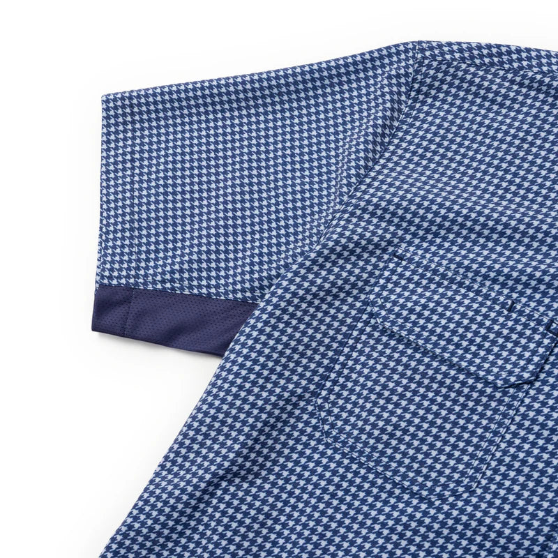 Rio Ultimate Outdoor Blend Houndstooth SS - Navy