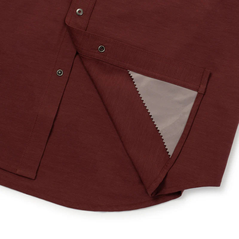 The Rio Ultimate Outdoor Blend Short Sleeve - Maroon- Two Dove