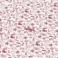 Outlaw Traditions Polo - Texas Icons Maroon