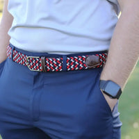 The Oxford Woven Stretch Belt - Roostas