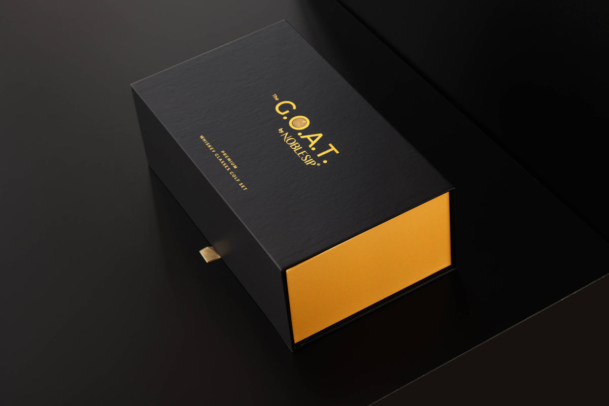 Whiskey GOLF Glasses Full Set, New NOBLESIP Premium Gift Box