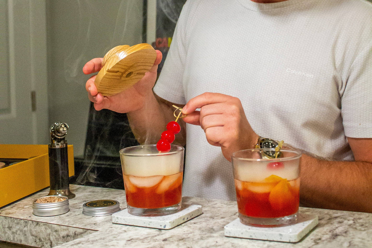 Cocktail Smoker Kit with Stand "Smoky Pro" Whiskey Bar Gift