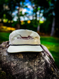 Cream "Playing Fetch" Rope Hat