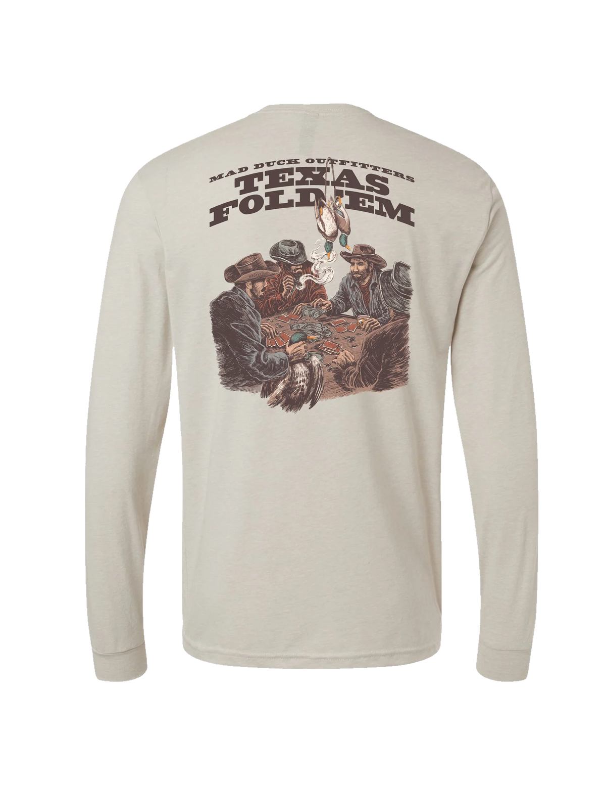 Texas Foldem L/S T-Shirt- Mad Duck