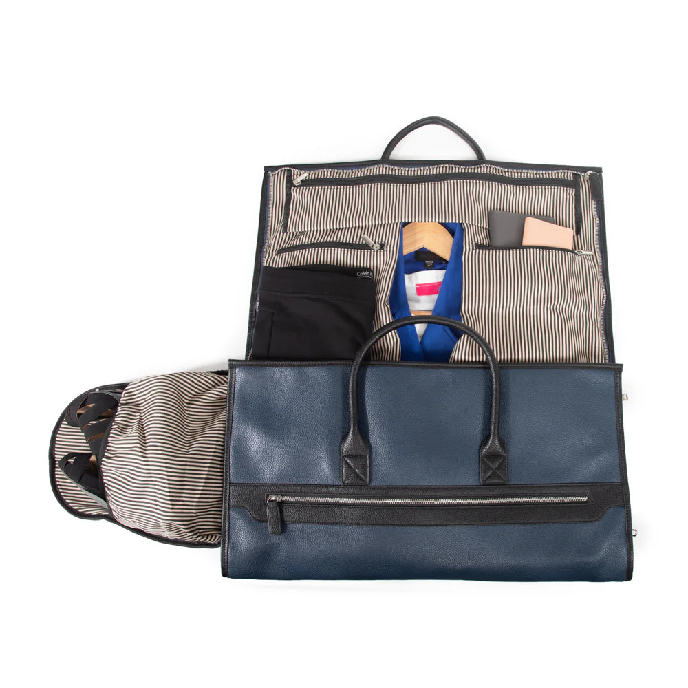 Sienna 2-in-1 Garment Bag Navy - Brouk & Co