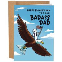 Badass Dad | Funny Father's Day Card