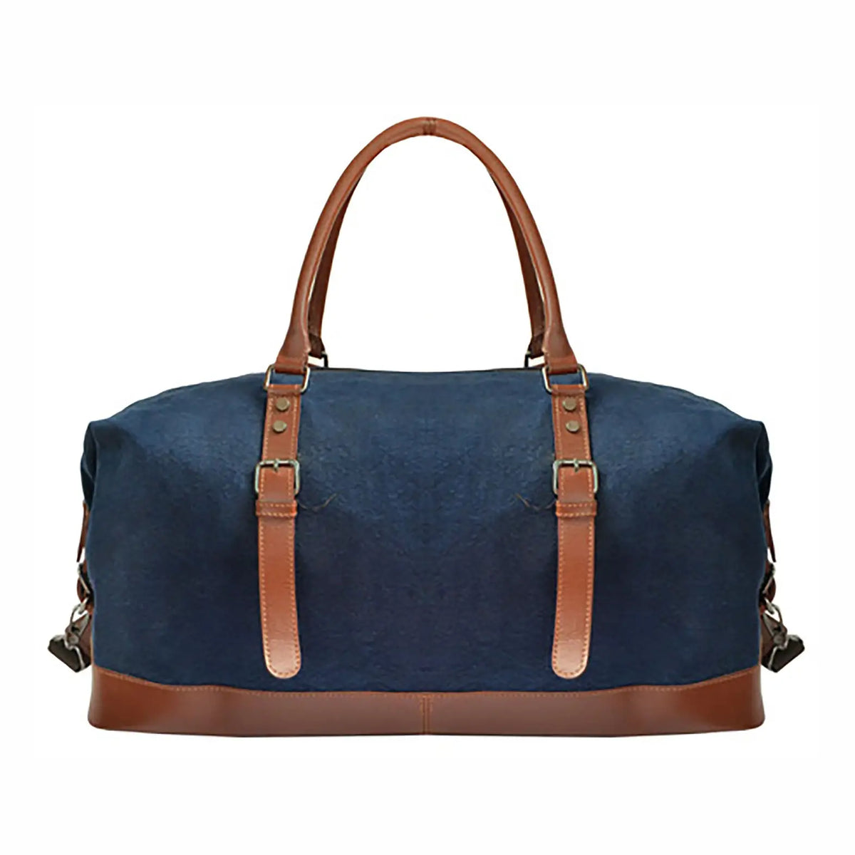 Canvas Leather Cow Hide Carry-On Duffle Weekender Luggage Travel Bag