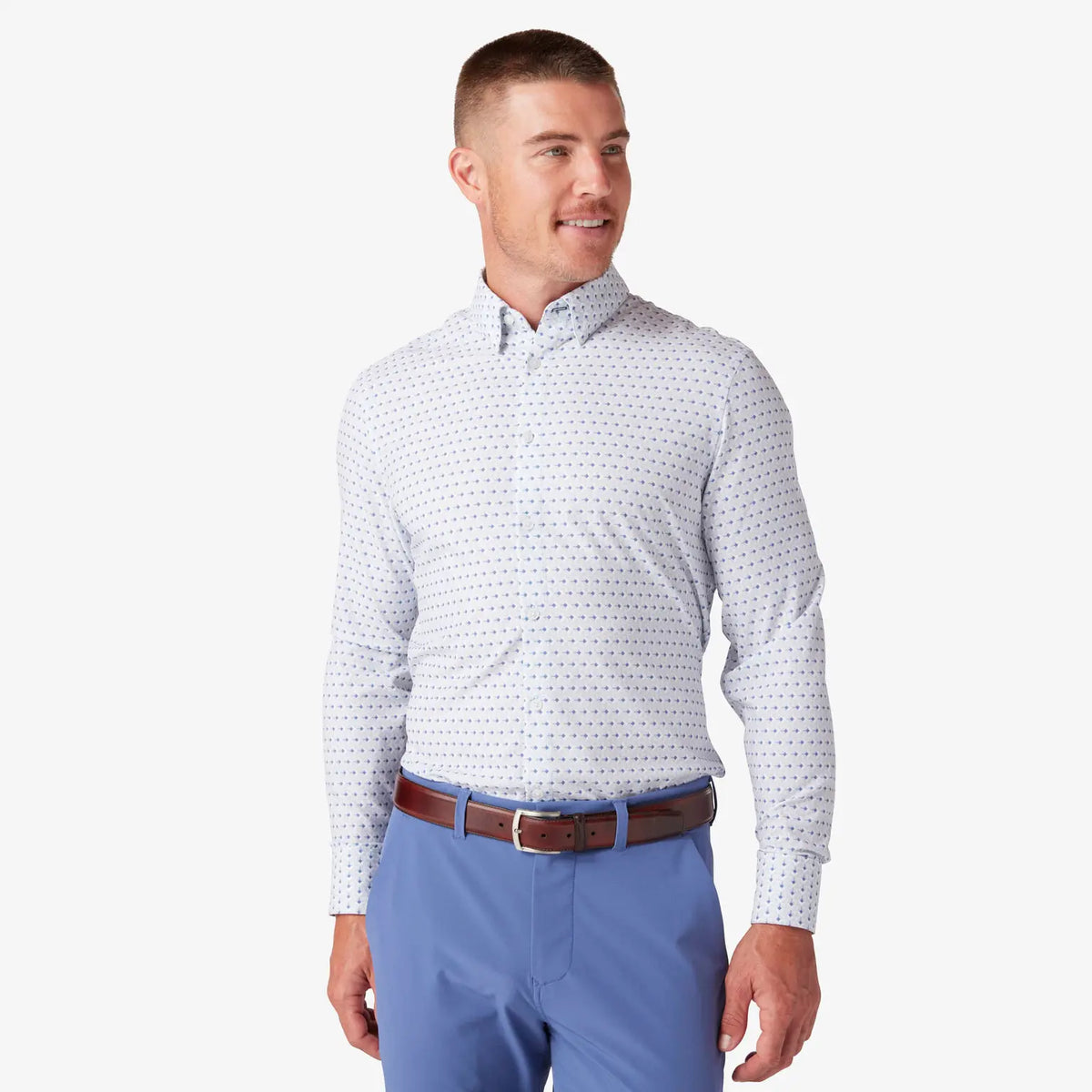 Monaco Dress Shirt - Sky Avery - Mizzen and Main