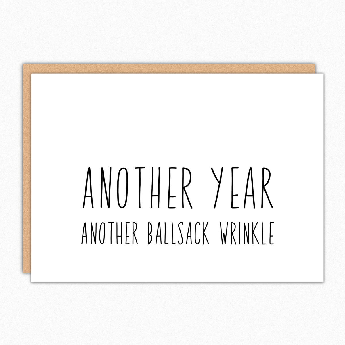 Another Year Another Ballsack Wrinkle Funny Birthday Card