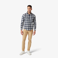 City Flannel - Navy Buffalo Plaid - Mizzen and Main