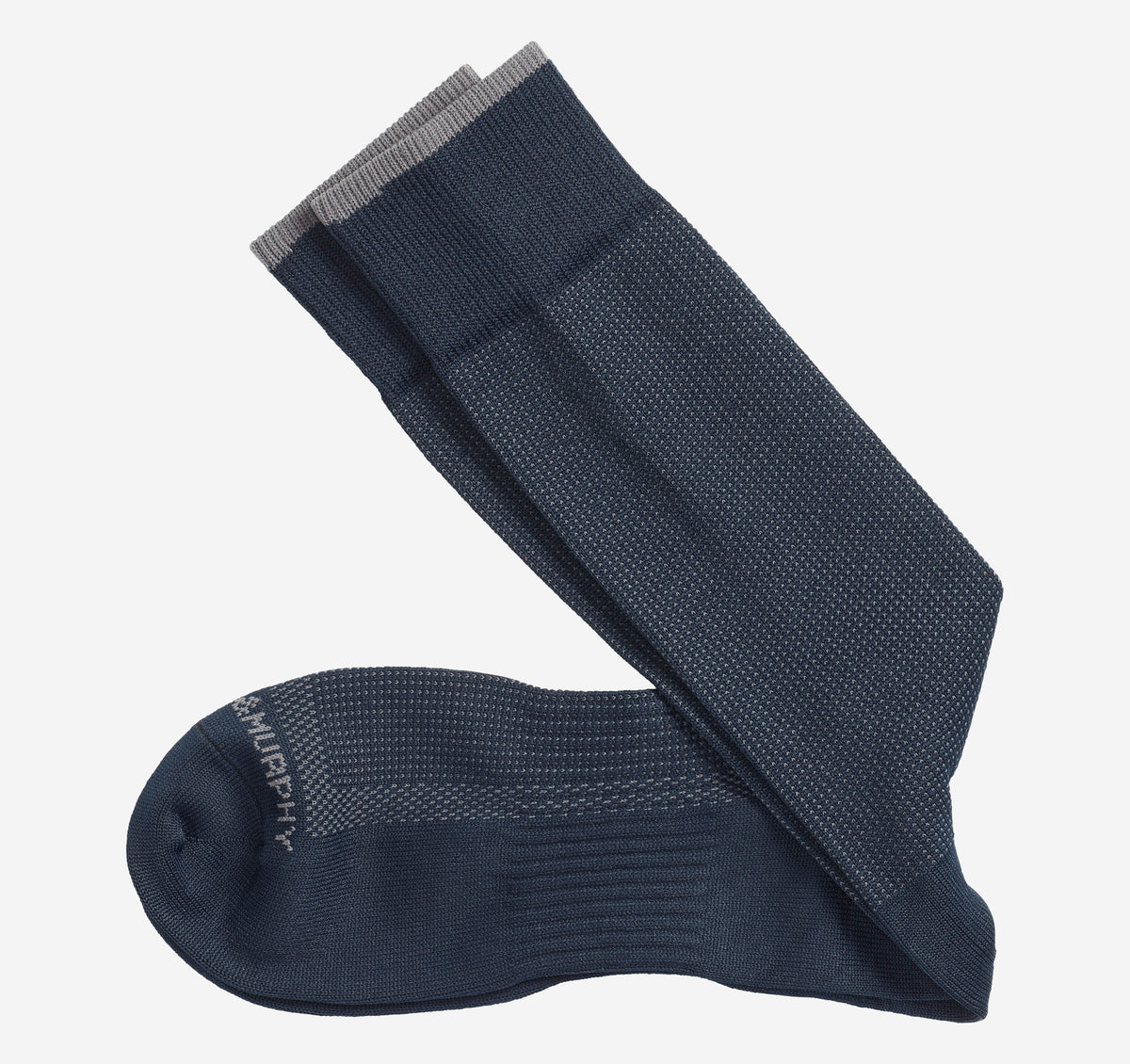 Updated Pin Dot Socks- Navy- Johnston&Murphy