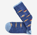 Space Dyed Socks - Blue Fish