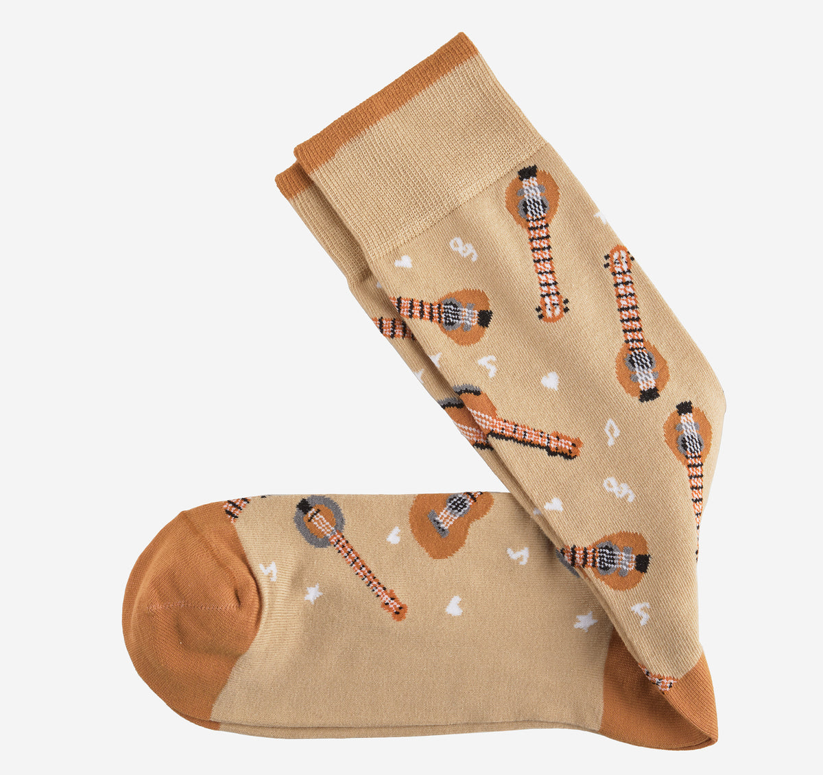 Novelty Socks - Khaki Banjo - J&M