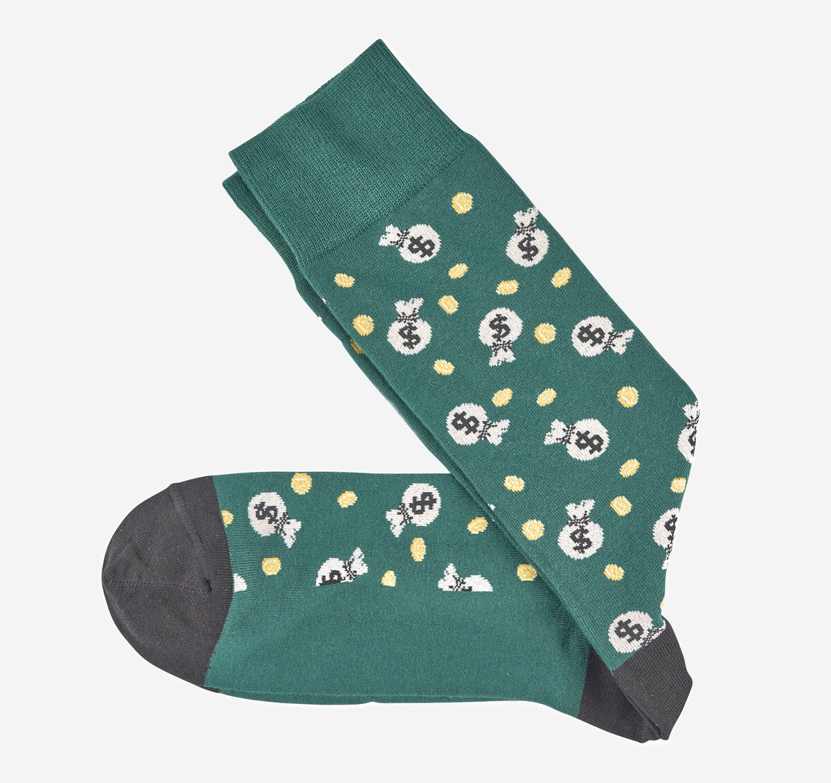 Novelty Socks - Green Money Bags - J&M