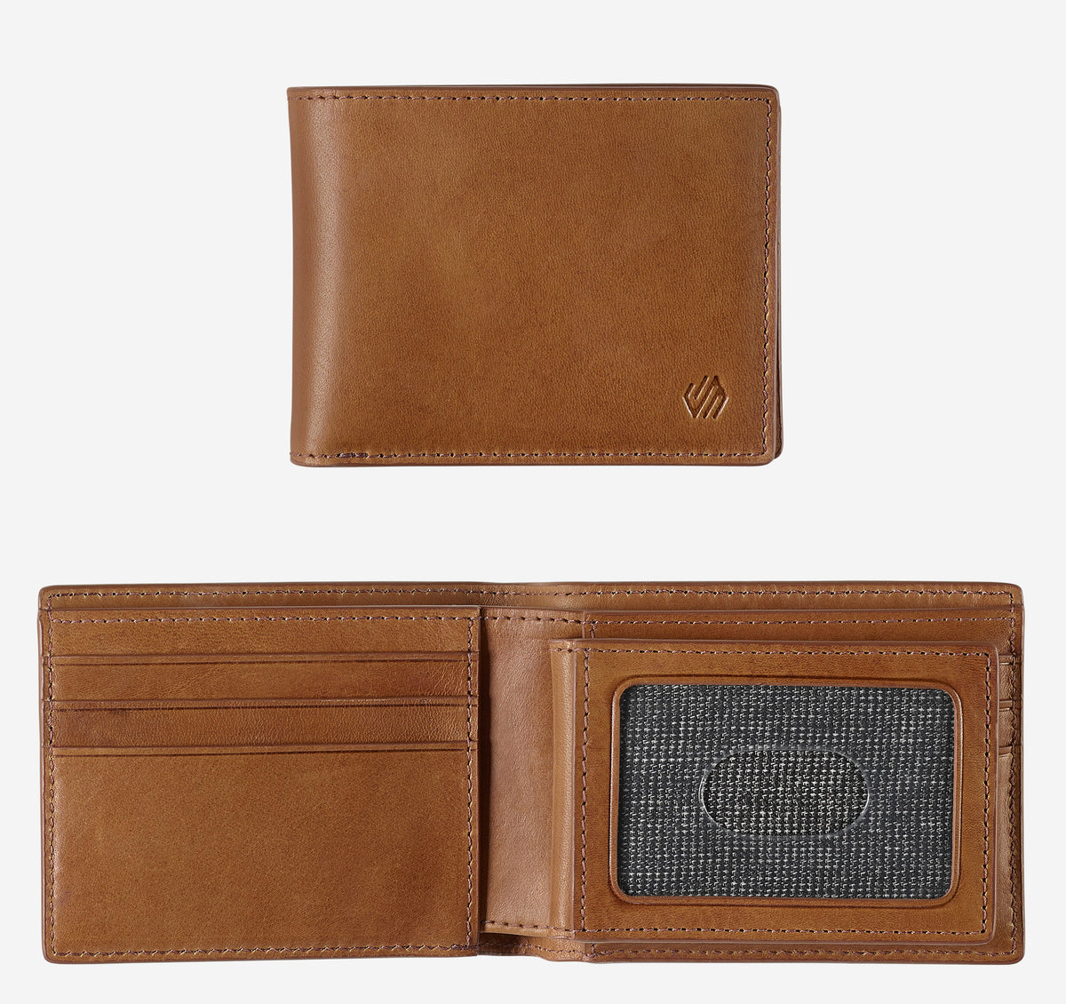 Rhodes 2-in-1 Billfold Wallet - Tan - J&M