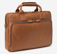 Rhodes Briefcase - Tan Full Grain - Johnston & Murphy