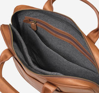 Rhodes Briefcase - Tan Full Grain - Johnston & Murphy