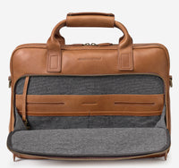 Rhodes Briefcase - Tan Full Grain - Johnston & Murphy