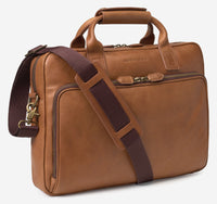 Rhodes Briefcase - Tan Full Grain - Johnston & Murphy