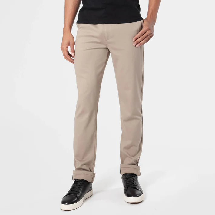 Comfort Knit Chino Pants - Khaki