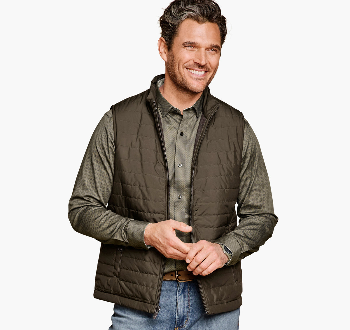 Reversible Vest - Olive