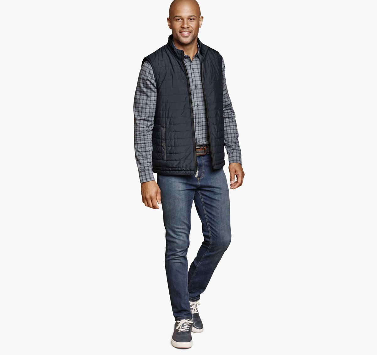 Kenner Reversible Vest - Navy