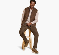 Upton Reversible Vest - Light Brown/Plaid