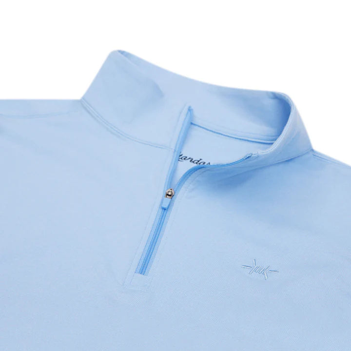 Perf. Hybrid Quarter Zip - Bayou Blue - TS