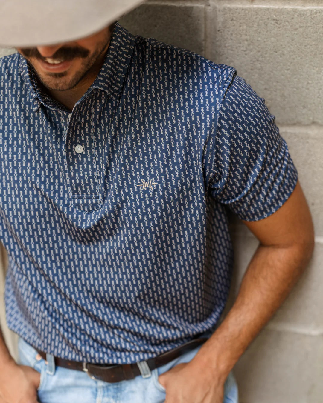 Texas Standard Polo-Serape Navy