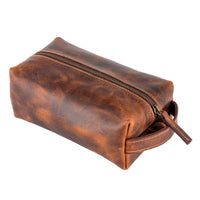 Genuine Leather  Unisex Dopp Kit