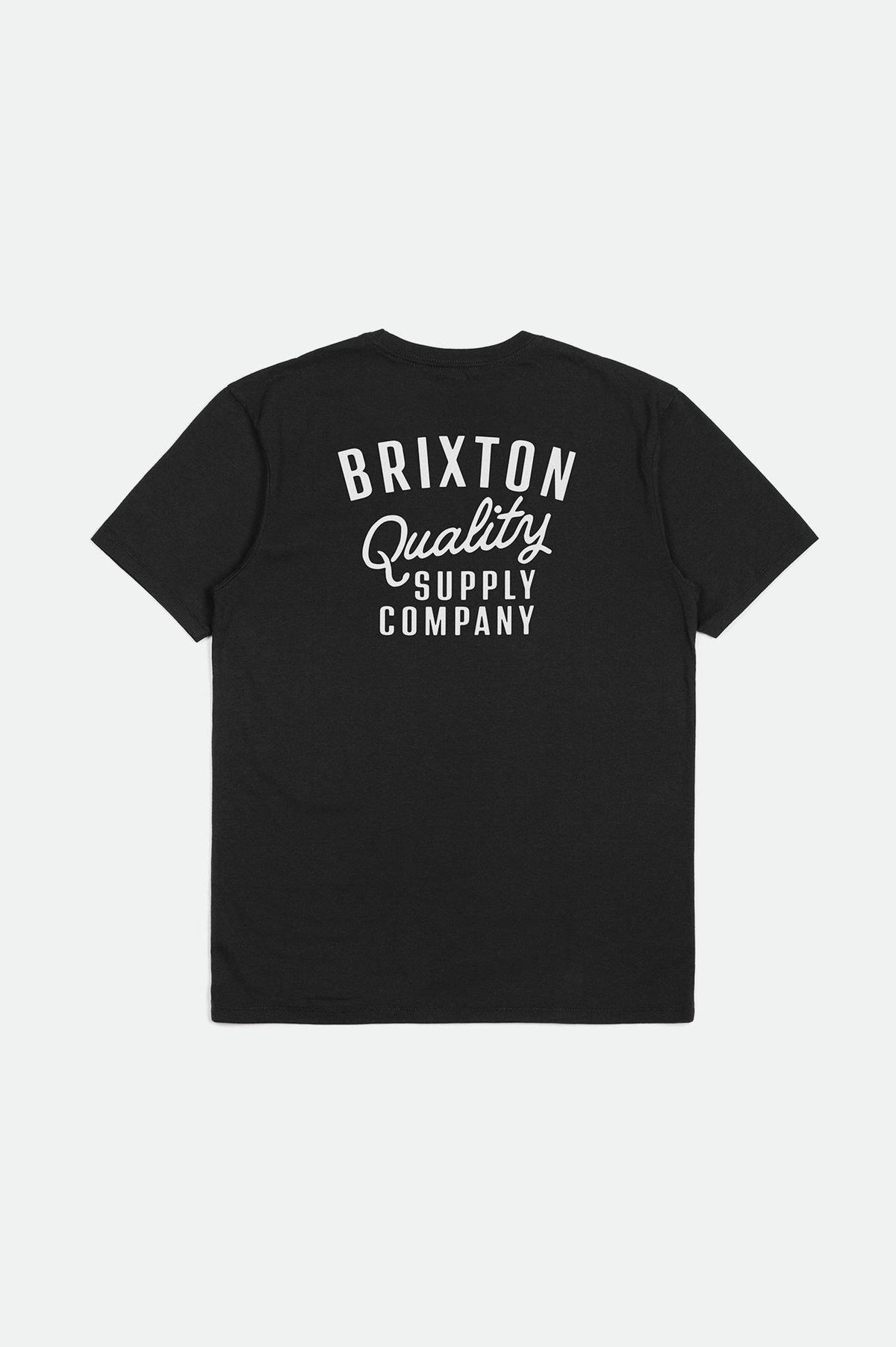 Hubal S/S Standard Tee- Black/Charcoal/White- Brixton