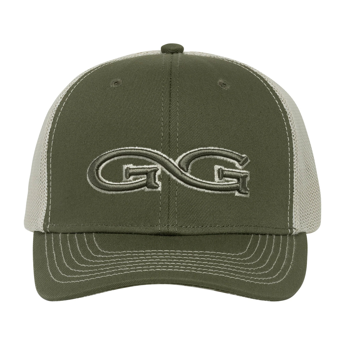 Olive Cap Stone Meshback - GG