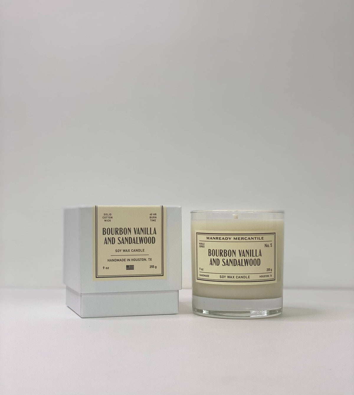 The Noble Series Soy Candle-Bourbon Vanilla & Sandalwood-Manready Mercantile