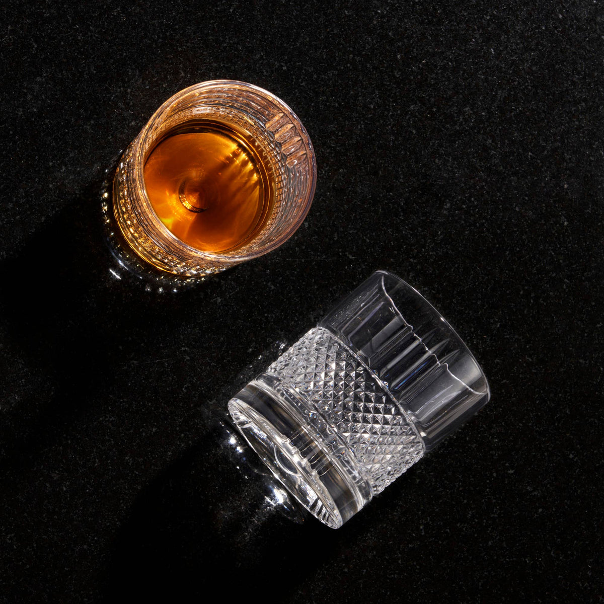 Crystal Spinning Scotch Rocks Glass