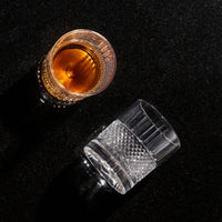 Crystal Spinning Scotch Rocks Glass