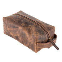 Genuine Leather  Unisex Dopp Kit