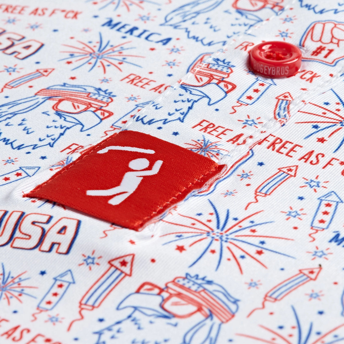 'Merica Polo - White