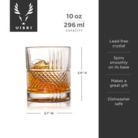 Crystal Spinning Scotch Rocks Glass