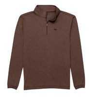 Perf. Hybrid Quarter Zip - Pecan Brown - TS