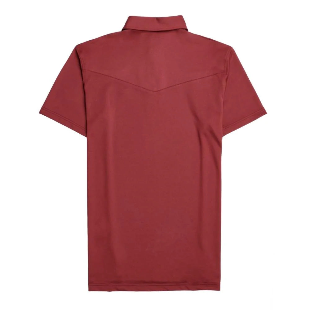 Modern Western Polo - Maroon -TS