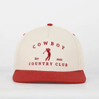 TWO TONE GOLFER HAT - red