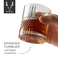 Crystal Spinning Scotch Rocks Glass