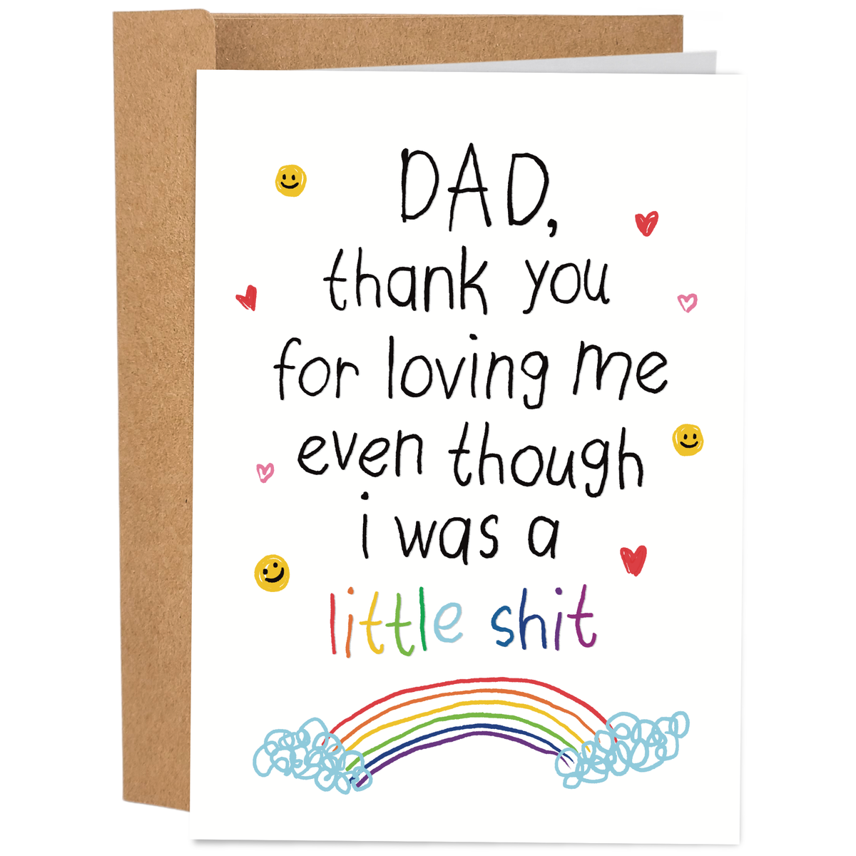 Fathers Day Card - I Was A Little Shit