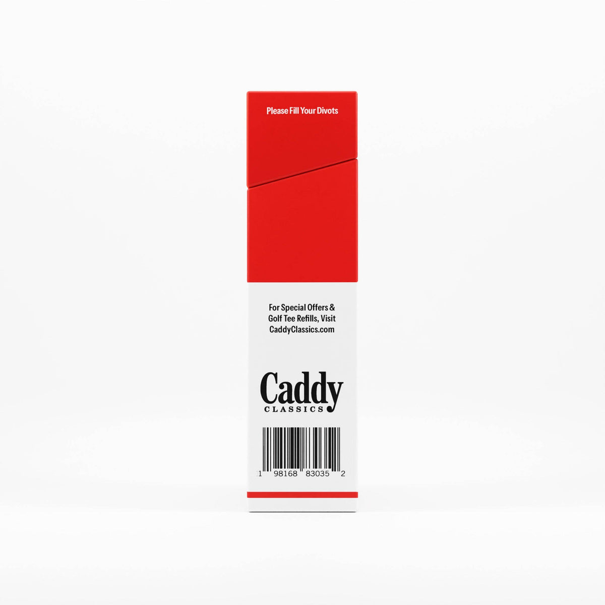 Royal Reds | Golf Tee Holder + 10 Bamboo 2¾ Inch Tees