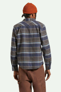 Bowery Stretch Water Resistant L/S Flannel-Navy-Brixton