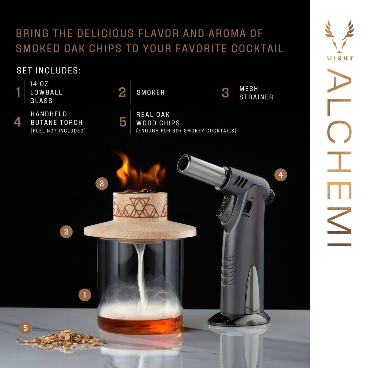 Alchemi™ Single Serve Smoker Kit-Viski