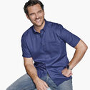 Logan Printed SS Shirt - Navy