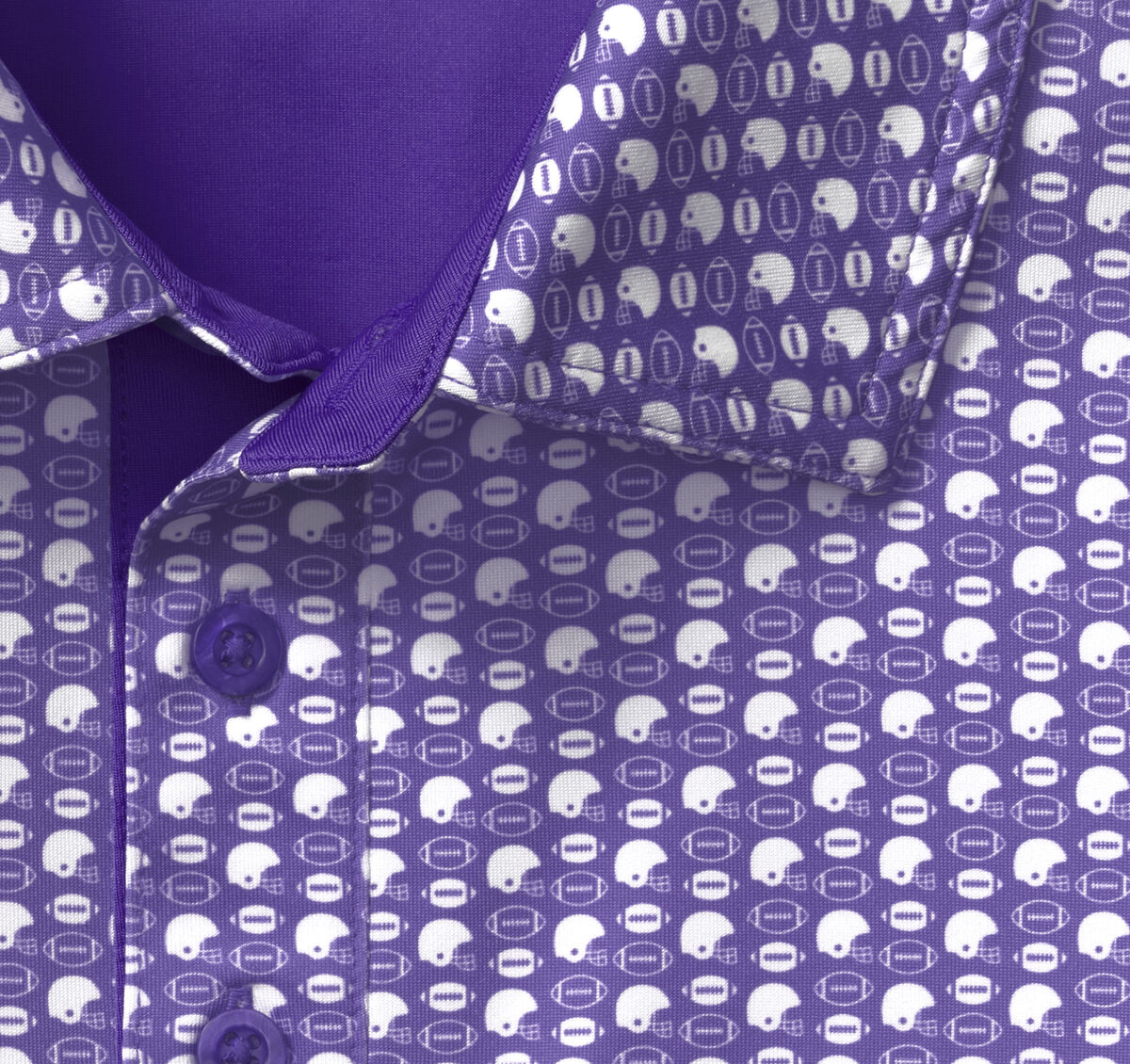 Game Day XC+™ Polo - Purple Helmet